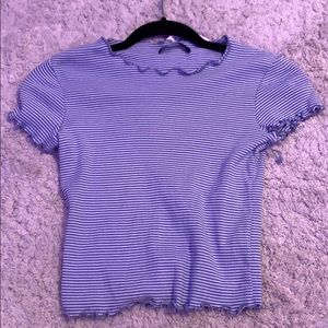 white and blue striped wynn top brandy melville